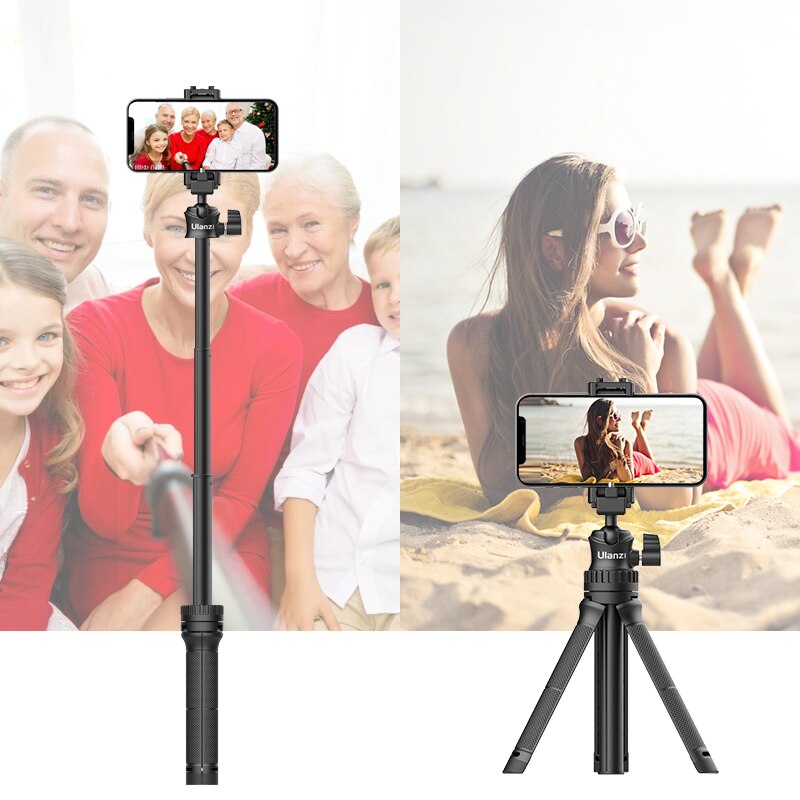 Ulanzi MT-34 przedłużyć statyw 360 regulowany Ballhead 2 w 1 uchwyt telefonu uchwyt Smartphone DSLR SLR statyw dla iPhone 12 zawodowiec Max 11