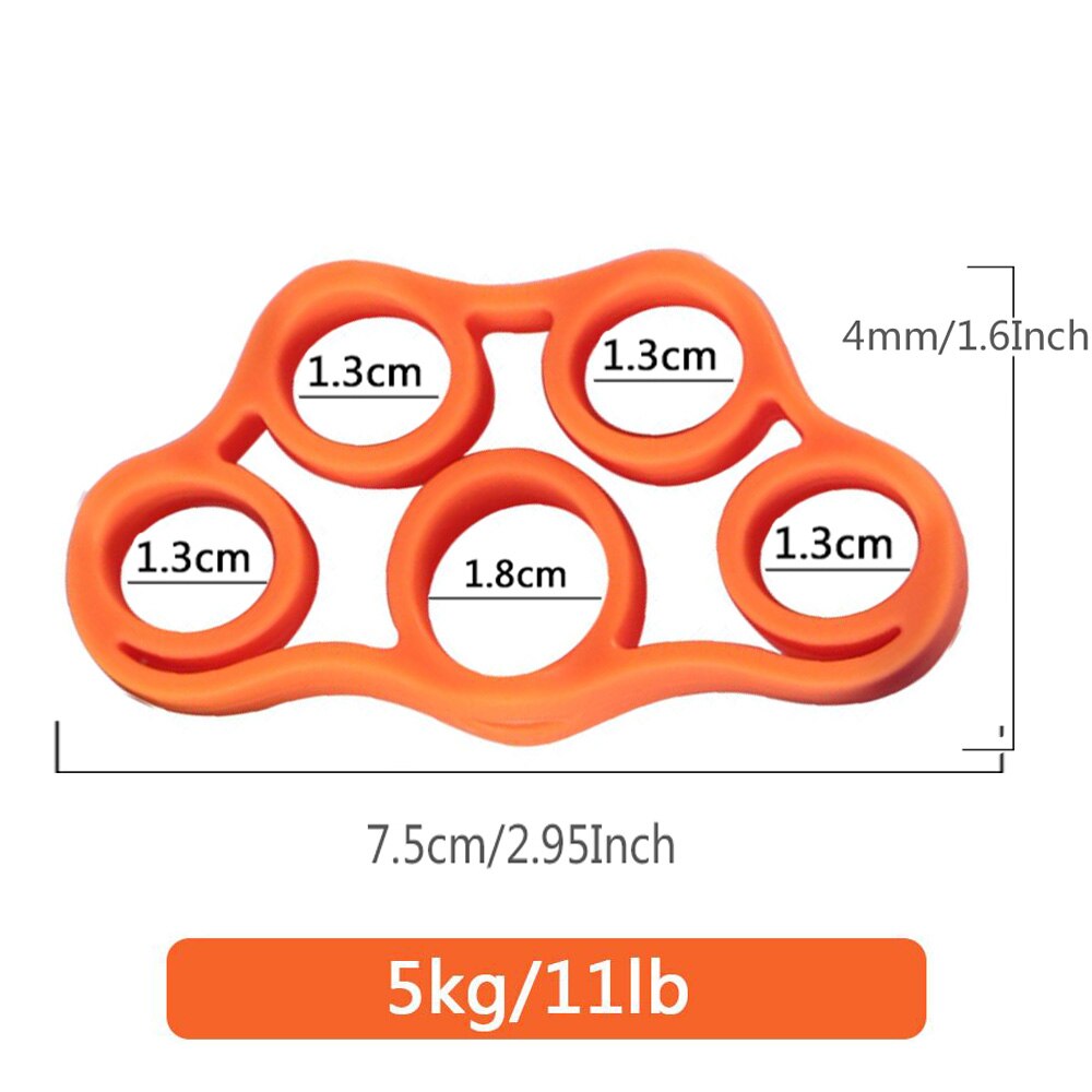 Anillo de agarre de mano, 30-50lb, de silicona, para entrenamiento de fuerza de dedos, para gimnasio, Crossfit, elástico, ejercitador de fuerza, 1 unidad: style 6