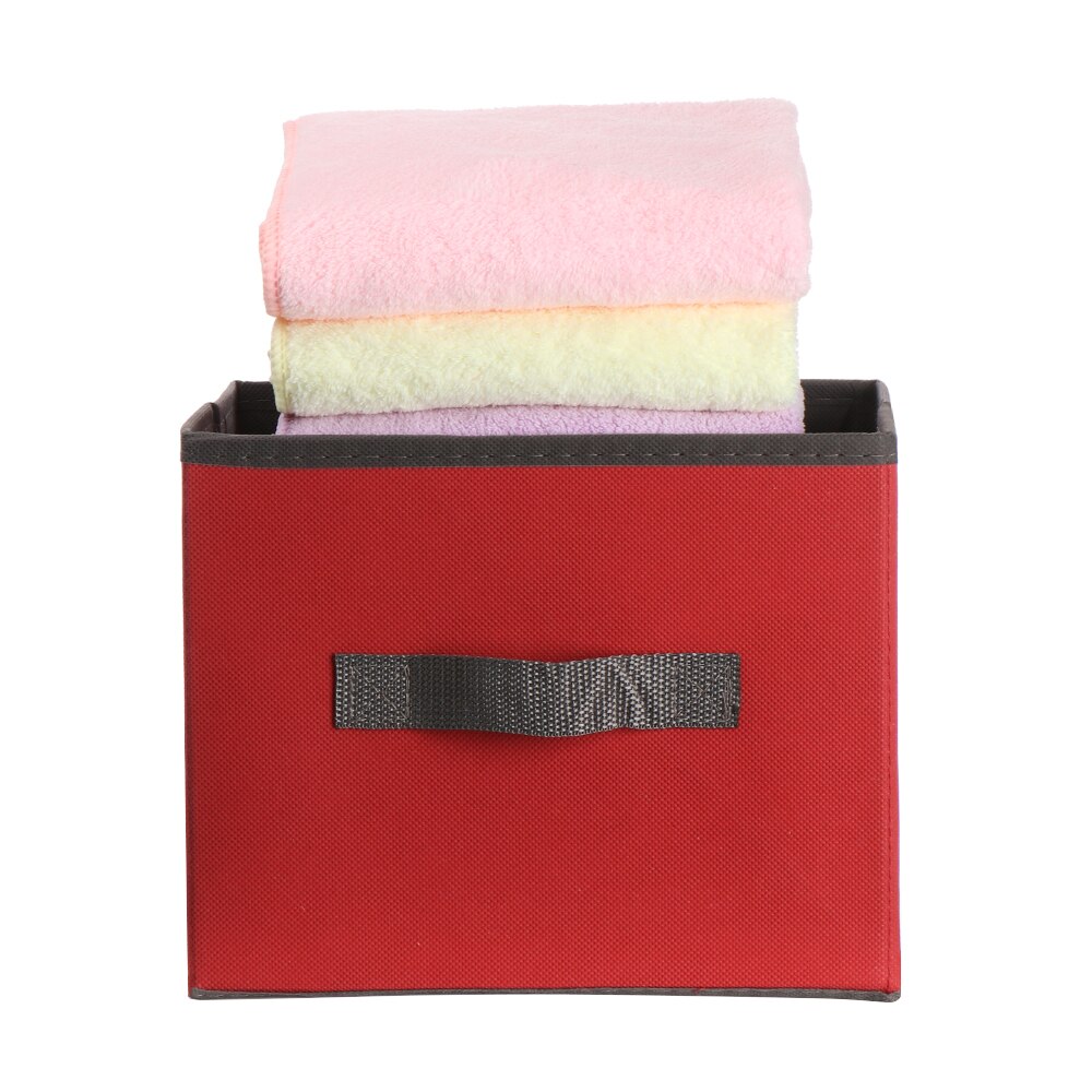 Canvas Foldable Square Felt Home Storage Collapsible Basket Bag Folding Box Nursery Underwear Magazine Organizer Laundry Basket