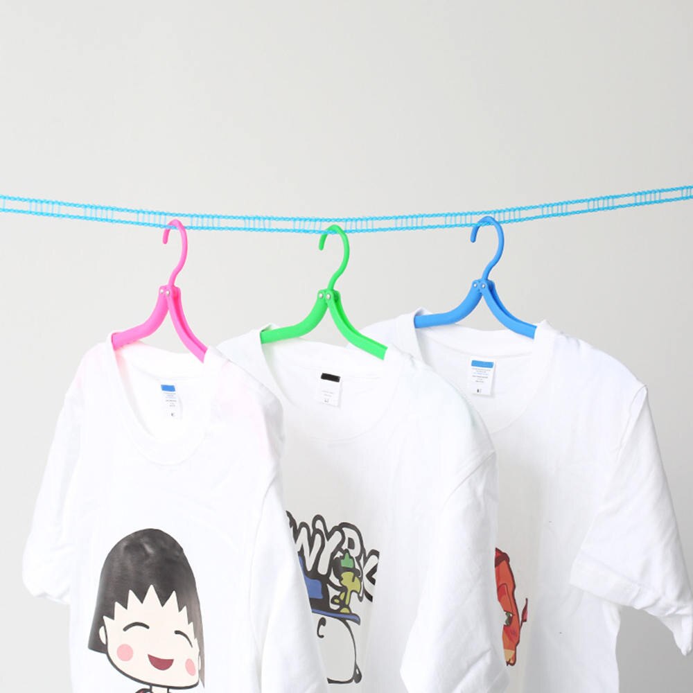 8M Outdoor Travel Business Clothesline Washing Clothes Line Rope Practical Portable Clothes Rope Random Color