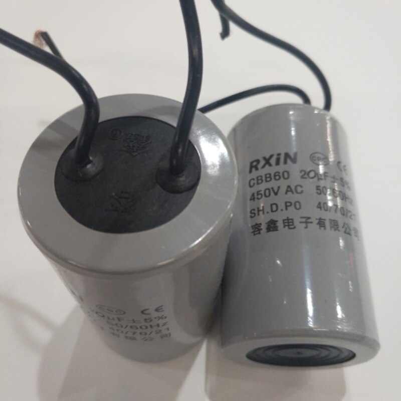 Original imported electronic capacitor RXIN CBB60 3uF 4uf5uf 6UF 10uF 12uf 15uf16uf450vac electrolytic power pww