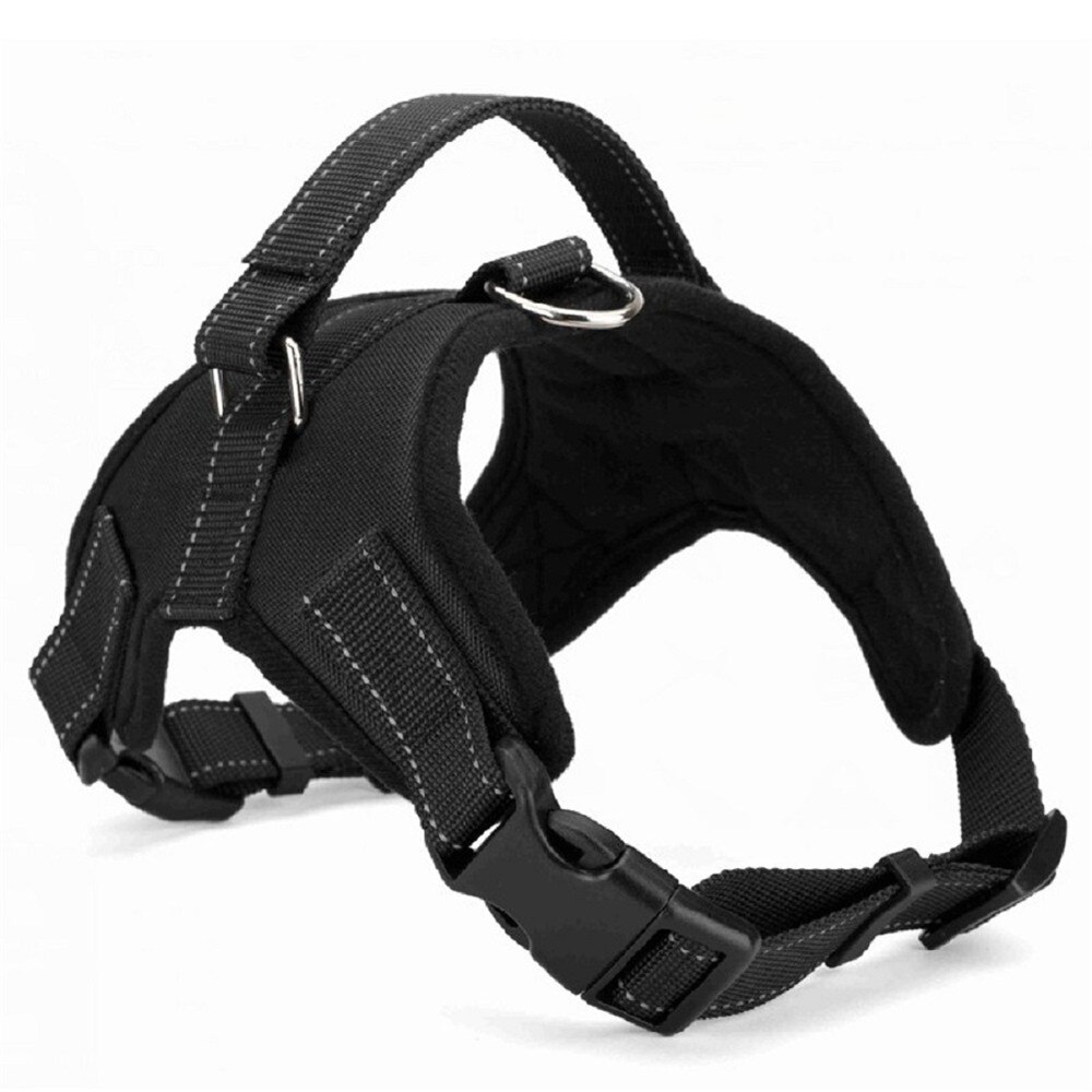 Hond Levert Nylon Honden Harnas Kraag Huisdier Producten Harnais Giet Chie Voor Grote Grote Medium Kleine Hond harnas: Black / M
