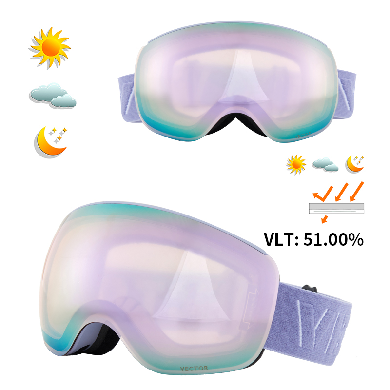 Otg karakteristisk tryk strop skibriller snebriller mænd skibrille anti-dug snowboard skiløb kvinder solbriller udendørs sport