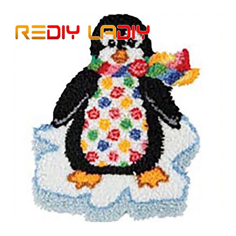 Latch Hook Rug Kits Crocheting Carpet Rug Puppy Girl Dog Acrylic Yarn Pre-Printed Canvas Cushion Mat Crochet Tapestry Sofa Decor: ZD375