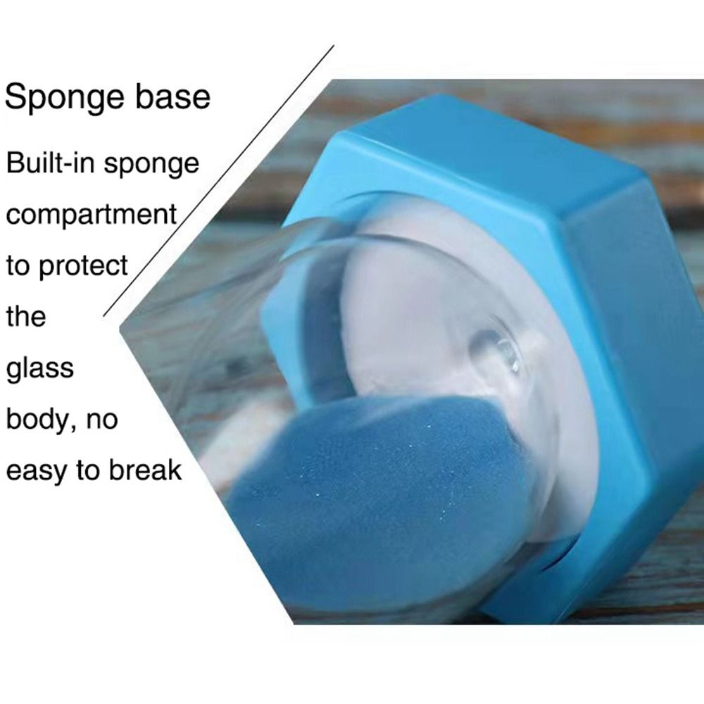 Minuterie de douche rotative pour étudiants, ornement de bureau, bouteille de sable mouvant, sablier hexagonal, horloge de sable, d'anniversaire