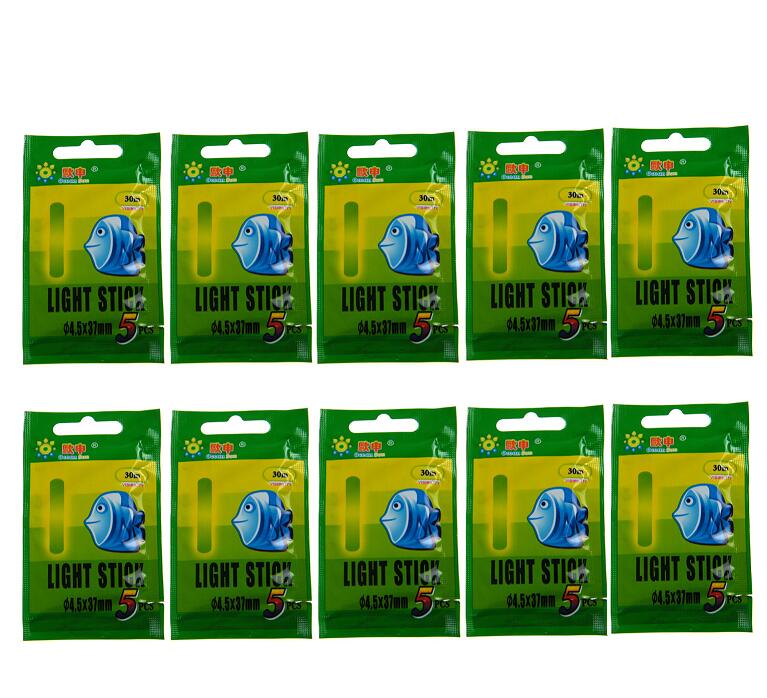 10 Bags 4.5*37mm Fishing Float Fluorescent Light stick Light Night Luminous Float Rod Lights Glow Stick for Night Fishing: 10 packs 3.0x25mm