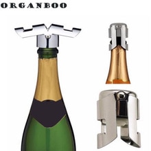 ORGANBOO 1 ST Rvs Wijn Stop Fles Stop Champagne Wedding Bar Kurk Plug Sealer Pourers