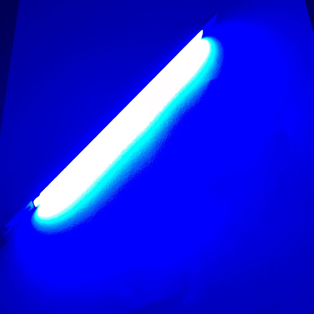 Cooleeon 200 x 10mm dc12v led cob lysstrimmel 20cm x 10w lamper blå grøn rød varm kølig hvid farve led bar lys 200mm x 12v cob pære: Blå