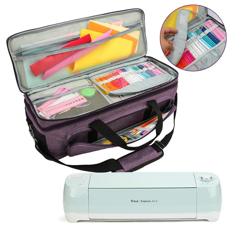 Tool Carrying Case Big Capacity Cutting Machine Supplies Storage Bag For Cricut Explore Air 2Knitting Needle Household Organizer