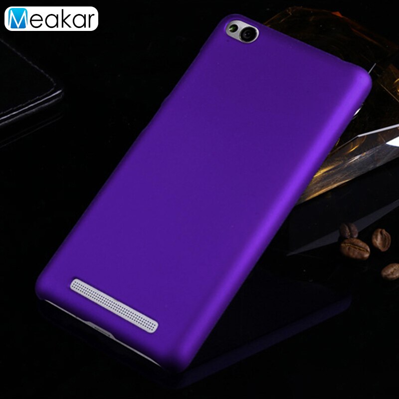 Matowa plastikowa pokrywa Coque 5.0 dla Xiaomi Redmi 3 skrzynka dla Xiaomi Redmi 3 Redmi3 telefon powrót Coque pokrywy skrzynka: purpurowy