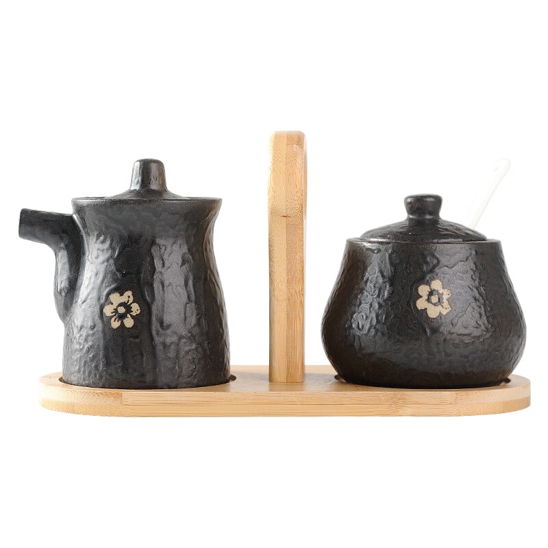 Vintage Kruiden Pot Set Spice Jars Azijn Fles Huishouden Keukengerei Porselein Mini Zout En Peper Shakers