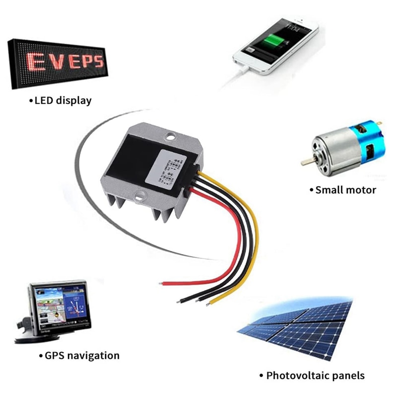Retail Automotive DC-DC Voltage Converter Step-Down Power Module 12V 24V To 5V 5A 25W