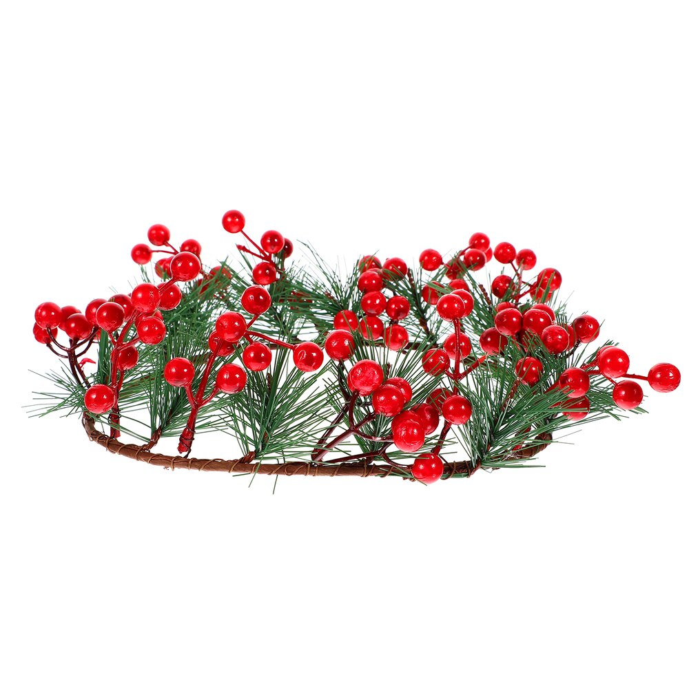 Christmas Wreath Stylish Pretty Artificial Berry Garland Hanging Wreath Red Berry Garland Red Berry Wreath
