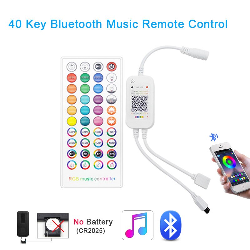 Bluetooth DC 12V 24V Bluetooth Wireless Controller RGB IR Wifi Bluetooth LED Controller for 5050 2835 RGB led strip