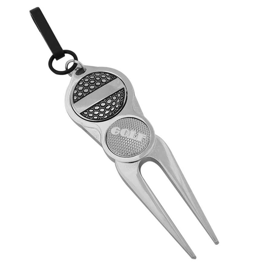 Divot Repair Tool Portable Divot Tool Alloy Snowmobile Tool Putting Green Fork With Ball Marker Tool For Motte REPAIR