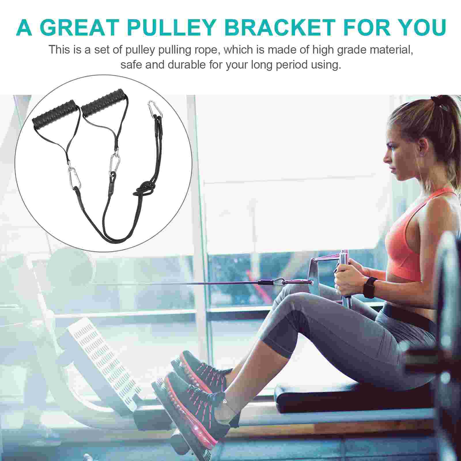 1 Set Workout Pulley Cable Forearm Strength Exercising Cable Fitness Equipment