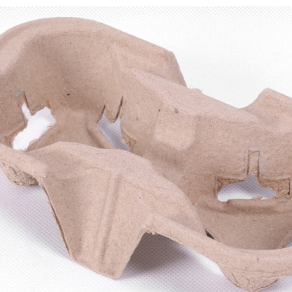 20PCS Disposable Paper Pulp Cup Tray Eco-friendly Paper Coffee Holder Takeout Coffee Milk Tea Paper Tray Portable 2 Cups Drink C