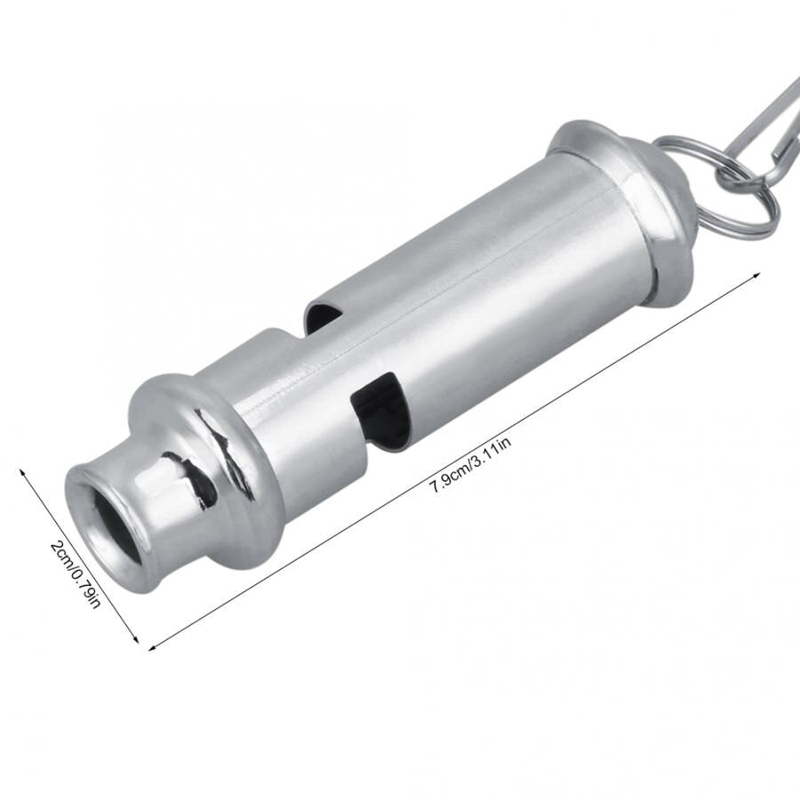 Silbato de entrenamiento para palomas, flauta ultrasónica de acero inoxidable, herramienta de entrenamiento para el comportamiento de aves de aluminio