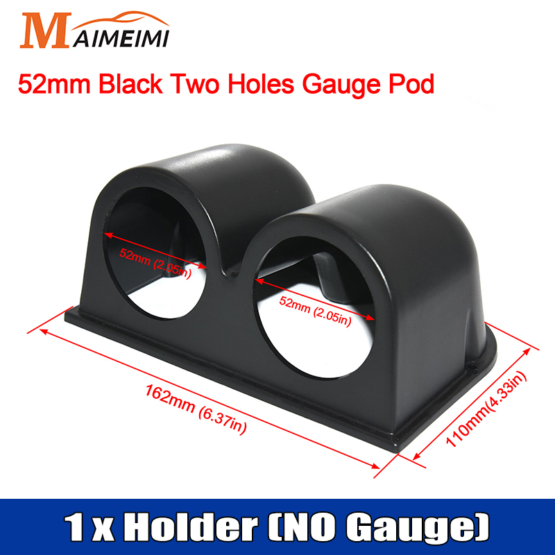 52Mm Watertemp Oliedrukmeter Toerenteller Boost Gauge Bar/Psi Vacuüm Voltmeter Water Temp Meter Universele Auto Meter: Rood