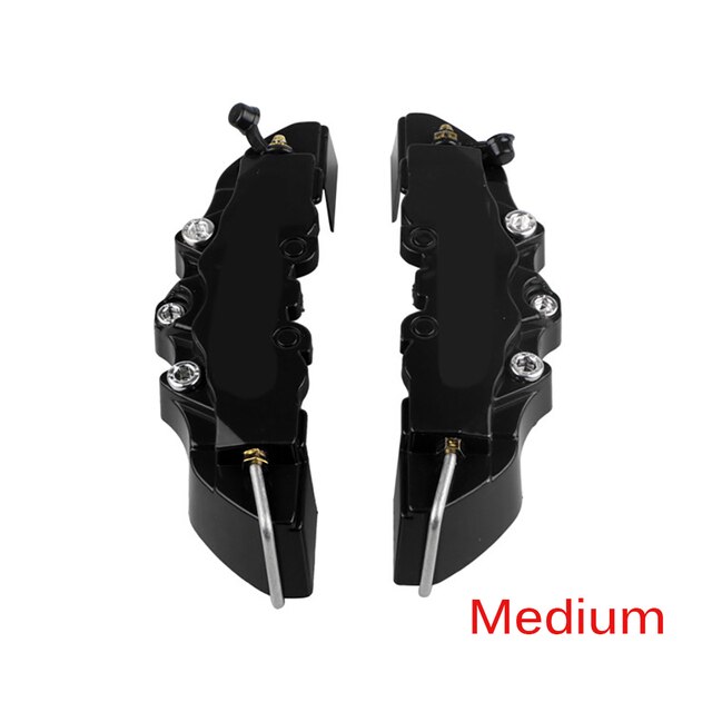 Auto Gemodificeerde Remklauw Cover Brake Cover Decoratieve Hub Cover 3D Stereo Rem Decoratieve Remklauw Abalone Cover Kleine Remklauw Wiel: Black M