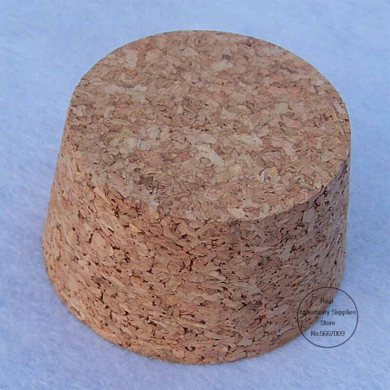 Bouchons de pot de thé en bois de bouchons de laboratoire de 63*53*35mm bouchons de bouteille de vin en verre pour l'école ou le bricolage de ménage