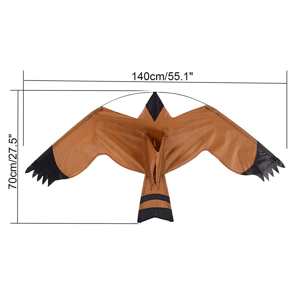 Emulation Flying Hawk Bird Scarer Drive Bird Kite For Garden Scarecrow Yard Farm Bird Scarer Kites 140x70cm