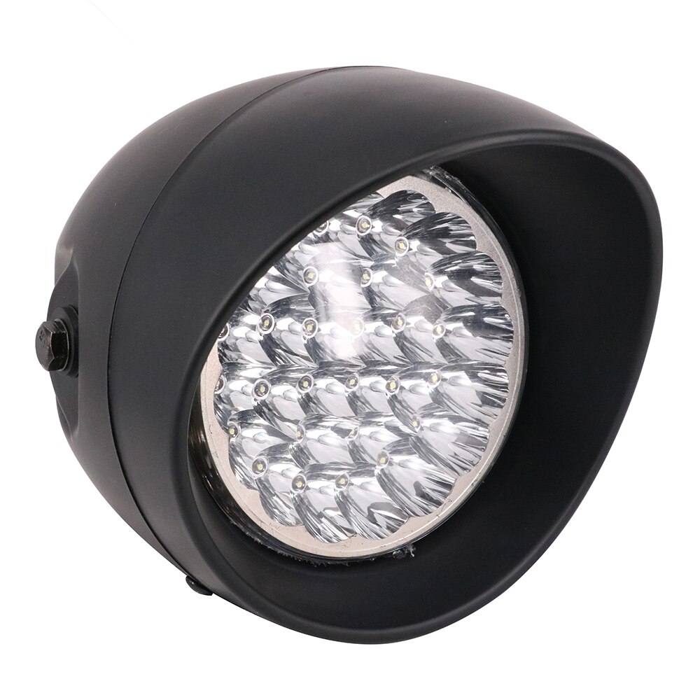Motorcycle Universal 12V Retro Front Headlight Headlamp For Harley Touring Chopper Bobber Triumph Custom off-road Cafe Racer: Black