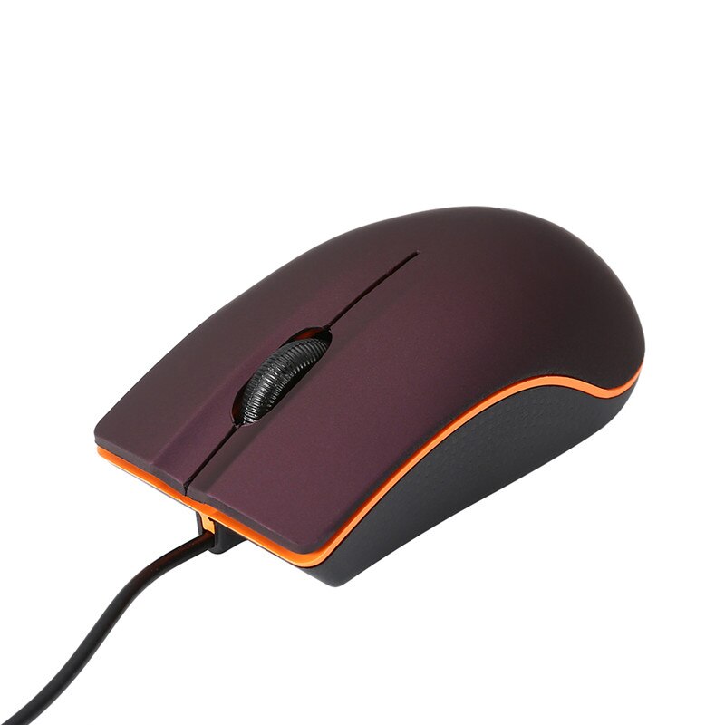 Verdrahtete Maus 1200dpi Computer Büro Maus matt USB Spielen Maus Mäbenutzen Nicht Unterhose Verdrahtete Maus Gamer Für PC Notizbuch Laptop: LILA