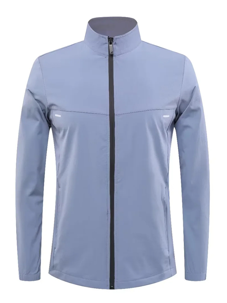 Männer Langarm wasserdichte Kompression T-Shirt einfarbig elastisch laufen Fitness T-Hemden Jacke Mann Sport Ausbildung Sport: 4XL / Schwarz