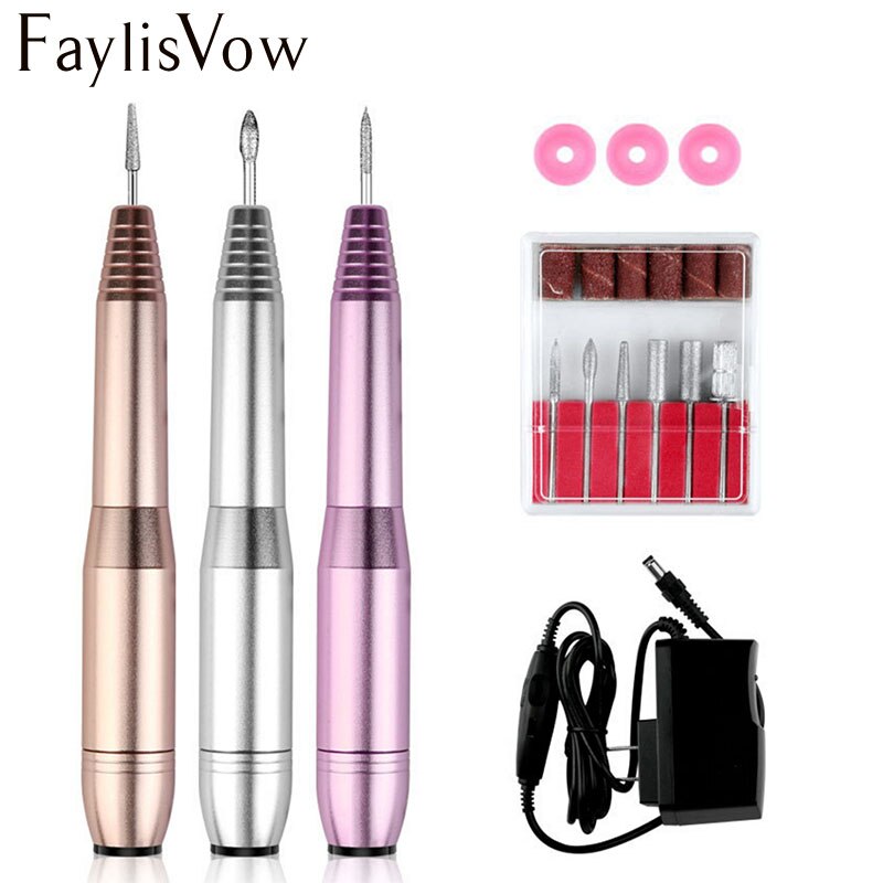 Electric Nail Drill Pedicure Milling Drill Bits Manicure Machine Cutters Apparatus for Manicure Nail Art Drill File Cutter Set