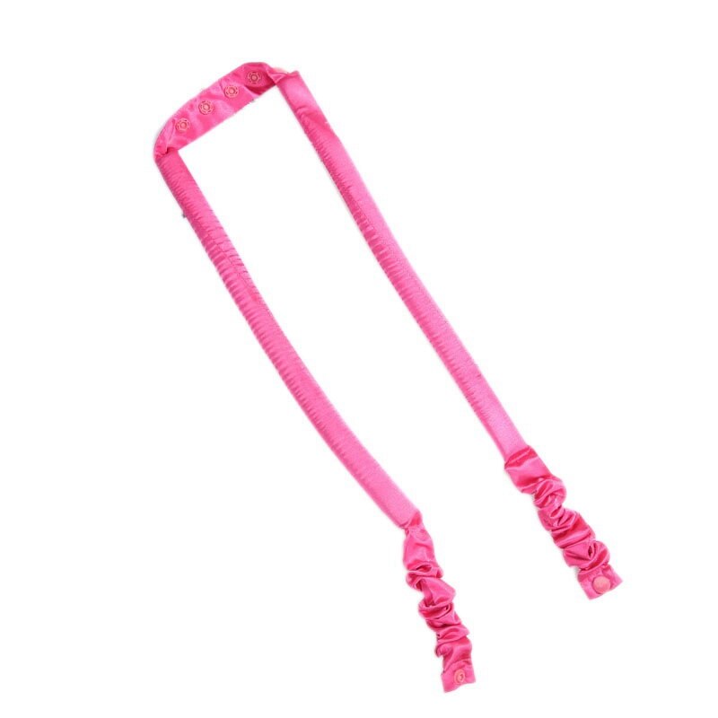 Rulos para el cabello para dormir, varillas flexibles para rizar el cabello, ondulador mágico, sin calor, espiral, flor de pera: Rose Red