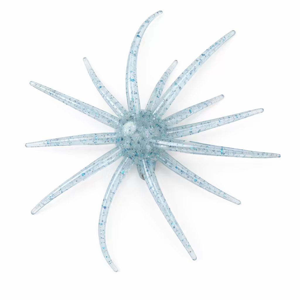 Coike Style Sea Urchin Soft Bait TPE Anti Tear Earth Lure Slow Fall Action Neko Rig Bass Fishing Lures Accessories: 150mm / Light Blue