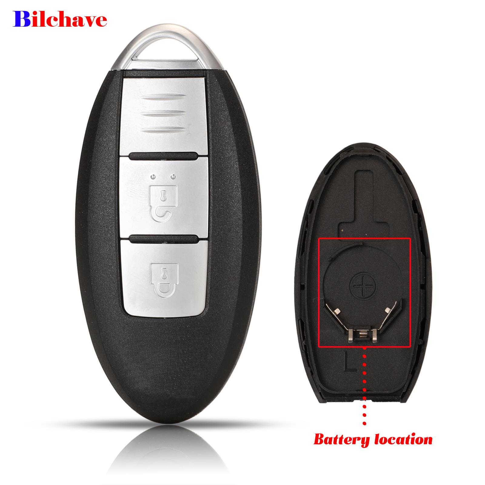 Bilchave 2 knoppen voor nissan sunny altima maxima murano versa teana sentra rogue afstandsbediening autosleutel behuizing met sleutelblad