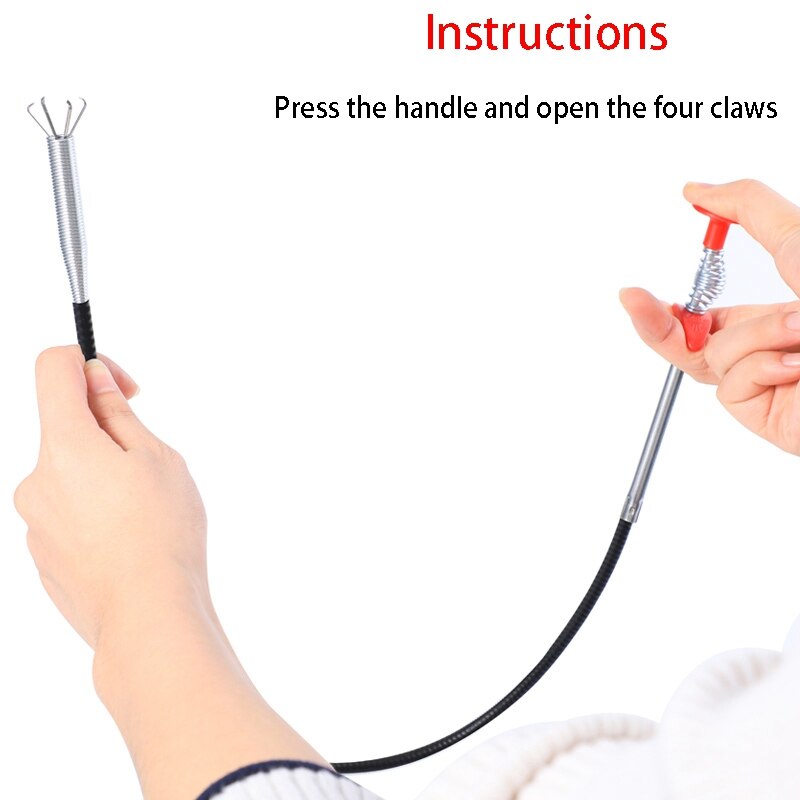 Riool Grab Haak Wc Bagger Pantian Vier Kaak Telescopische Buitenlandse Body Grijper Fetch Artefact Lange Buisklem