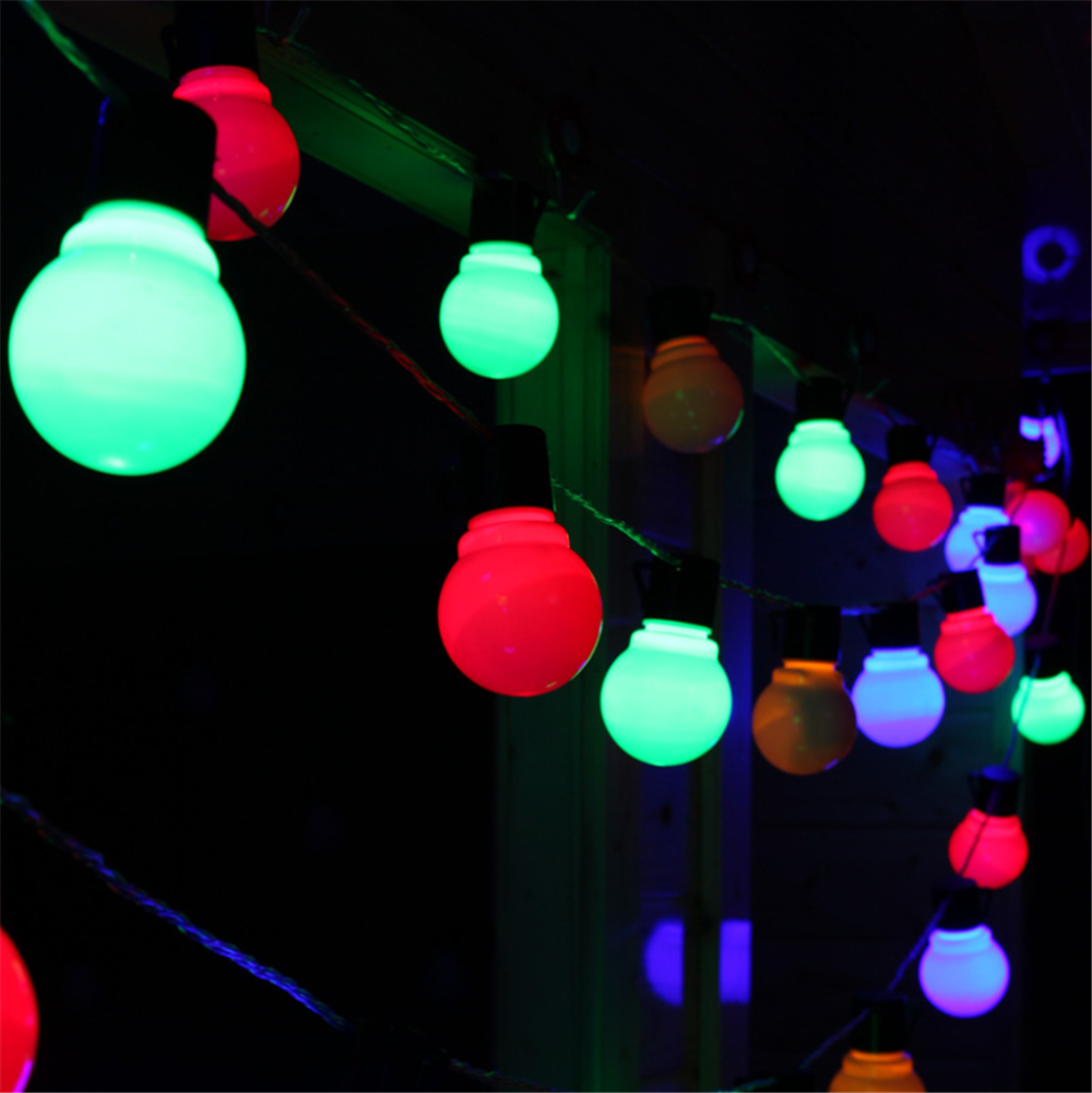 2.5m 5m 10m 5cm stor kugle led lyskæde udendørs julekugle balloner fe lys bryllupsfest år havekrans