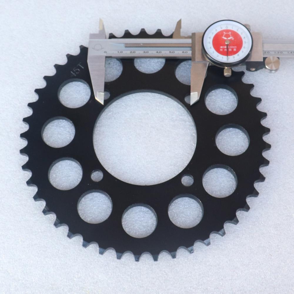 420 Chains 45T 76mm Motorcycle Chain Sprockets Rear Back Sprocket Cog For 110cc 125cc 140cc Dirt Pit Bike