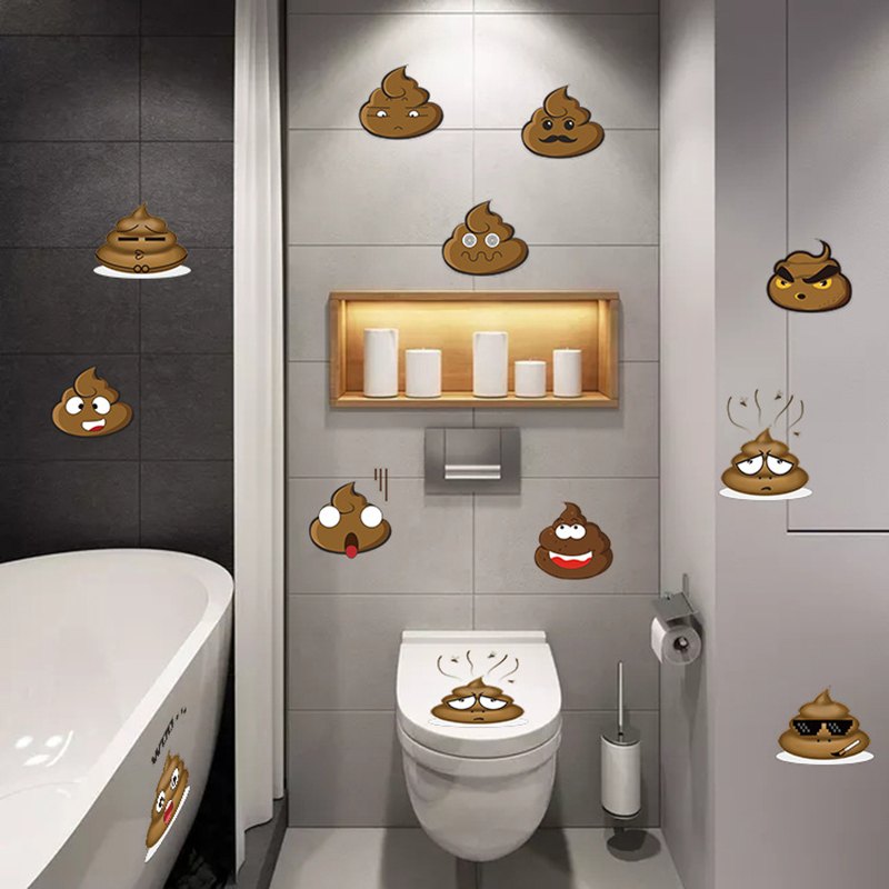 Kreative Wc Aufkleber PVC Umweltfreundliche Schlecht Aufkleber Auf sterben Wc Deckel Wasserdichte Poo Heimat Dekoration Poster WC Aufkleber