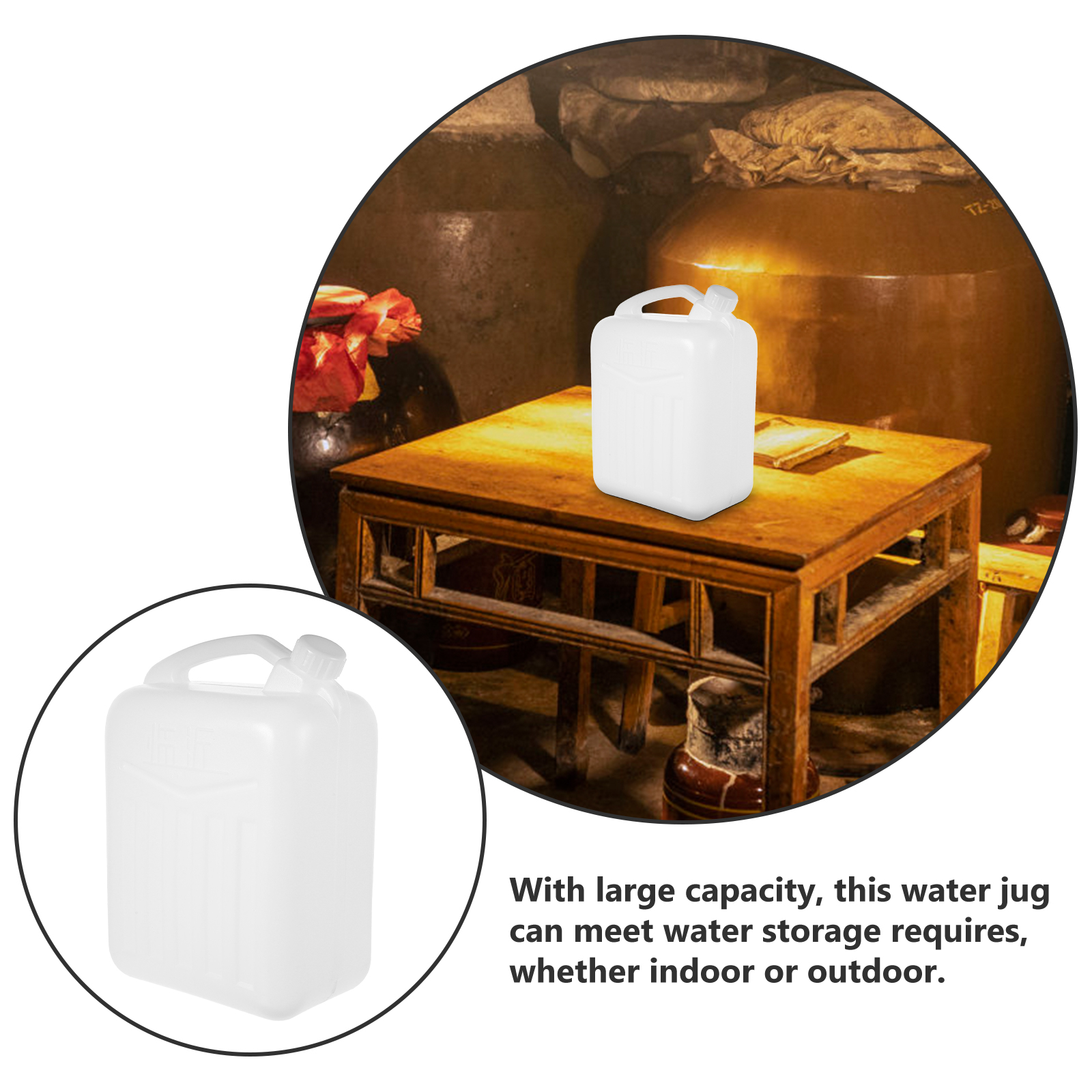 10 stk. stor vannbeholder camping vannkanne dispenser tom tank plastbøtte oppbevaringstank vannpose kraftig