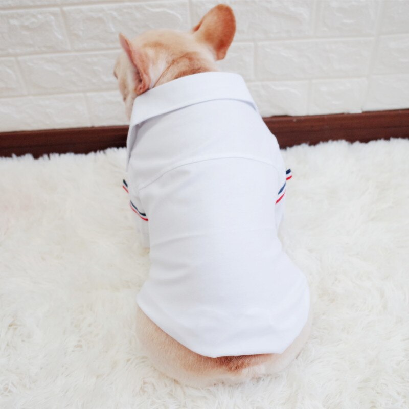 Ropa de Pomerania Formal estilo coreano, traje de ocio a la para Bulldog Francés, camisa de Pug, camisas para perros de negocios, disfraz para perros