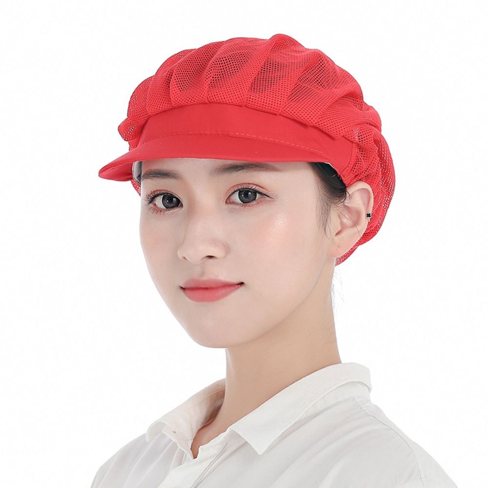 Chic Cloth Work Hat Work Wear Smoke-proof Dust Dustproof Hat Breathable Hotel Cook Cap Hotel Restaurants: GRAY
