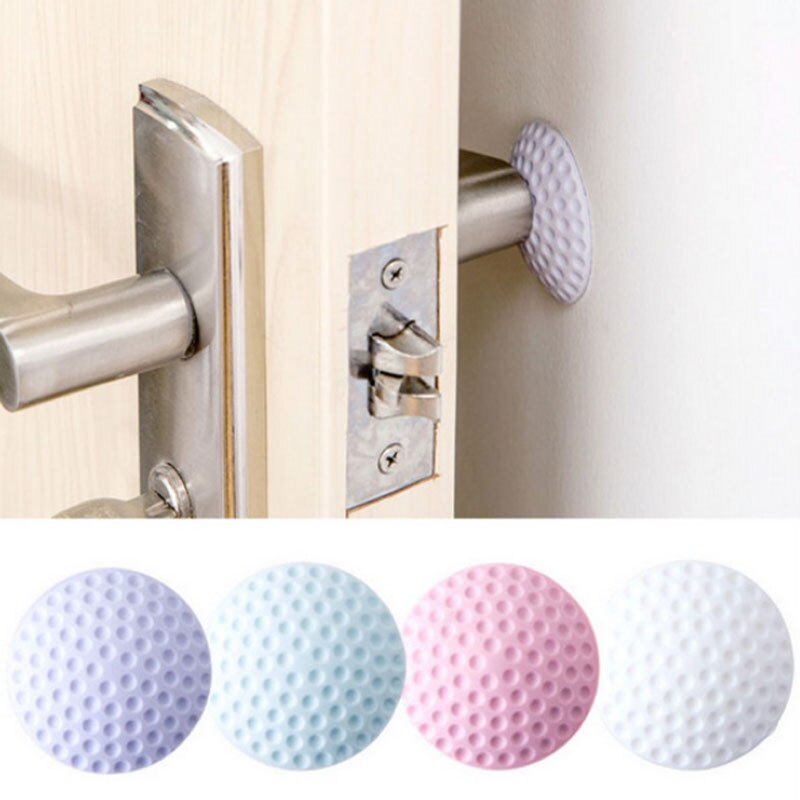 1 stk vægfortykning stum dørskærme golf styling gummi fender håndtag dørlås beskyttende pad beskyttelse hjem væg klistermærke