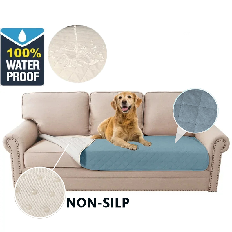Funda de cama antideslizante impermeable para perros y manta para mascotas, sofá, alfombrilla para cama para mascotas, protectores de colchón para incontinencia de coche, funda para sofá y muebles