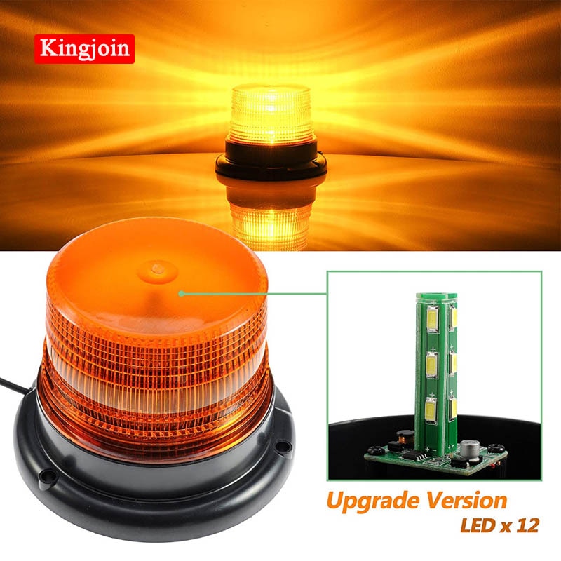 Ceiling LED school bus warning light, car indicator flash alarm, 24V12V strobe light, car warning light beacon