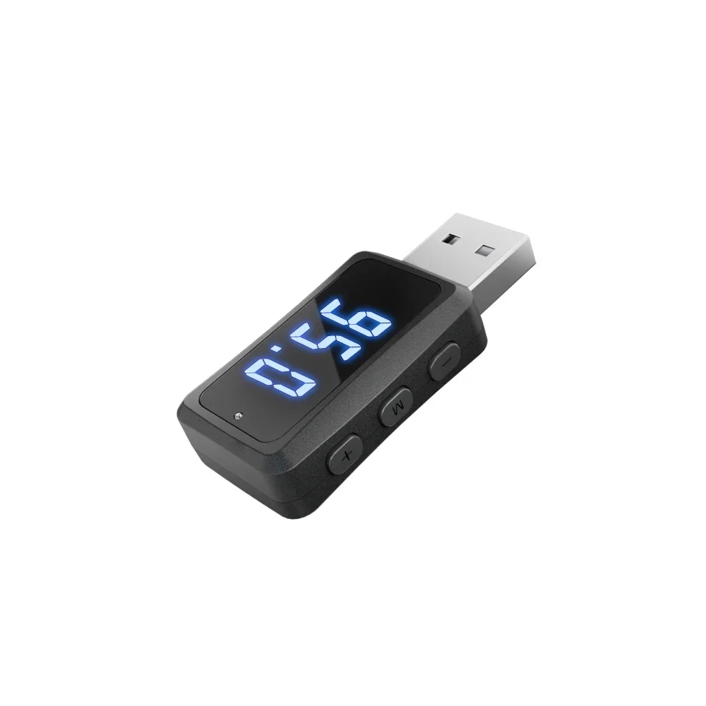 Bluetooth 5.4 Autozender Ontvanger Handsfree bellen Carkit Mini USB Power Auto Draadloze audio-adapter voor FM-radio