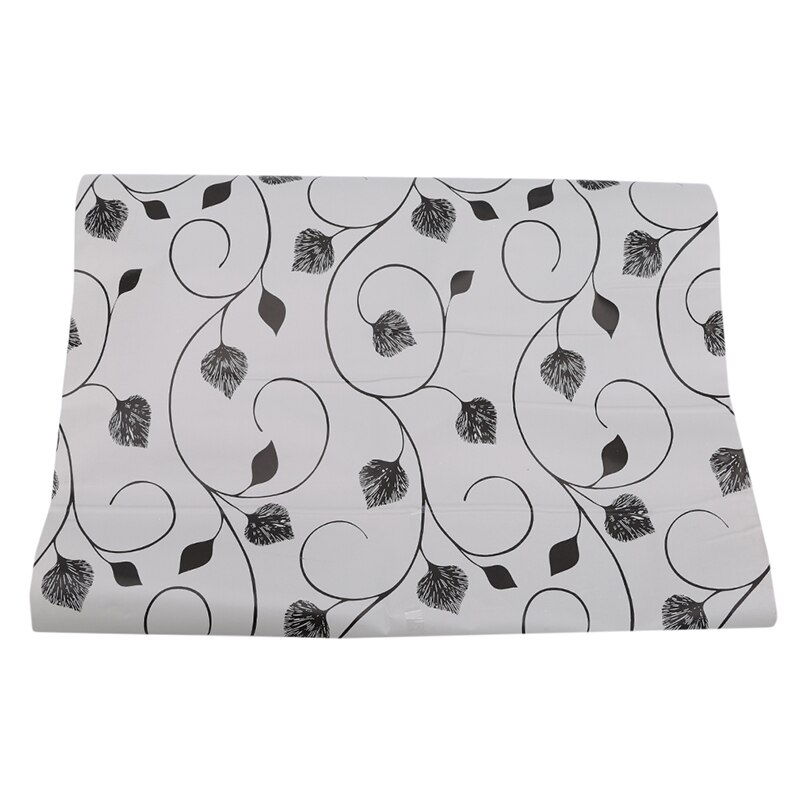 Waterdichte Keuken Tafel Mat Laden Kast Plank Liners Dikke Vocht Thuis Garderobe Pad Schoenen Kast Mat Muurstickers: Black 45x200cm