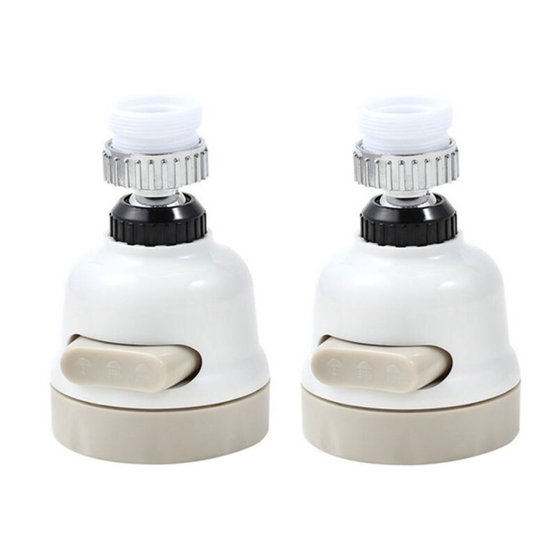 2 pièces robinet de cuisine robinet aérateur diffuseur d'eau barboteur filtre d'économie d'eau tête de douche buse robinet connecteur: Default Title