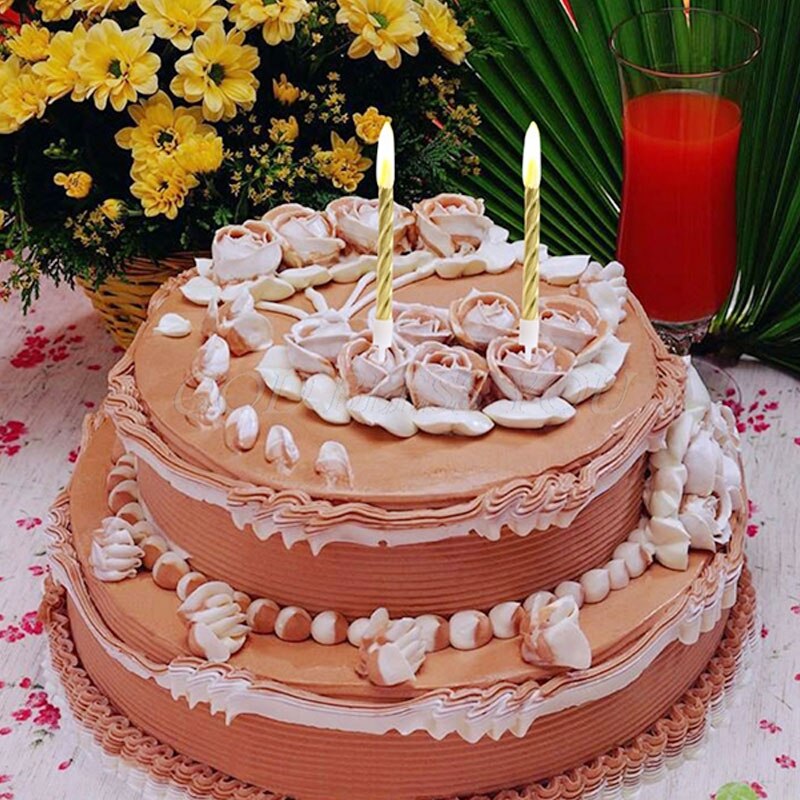 10Pcs/box Candle Cake Party Birthday Party Festival Supplies Lovely Birthday Candles For Kitchen Baking Party Supplies