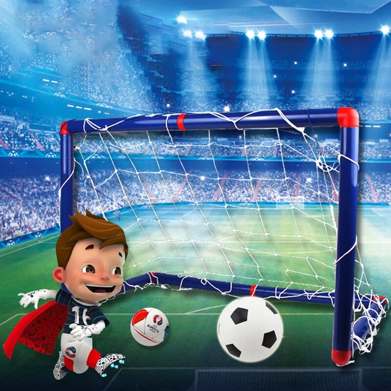 Crianças crianças inverno hóquei no gelo vara ferramentas de treinamento plástico golfe futebol futebol objetivo removível mini conjunto