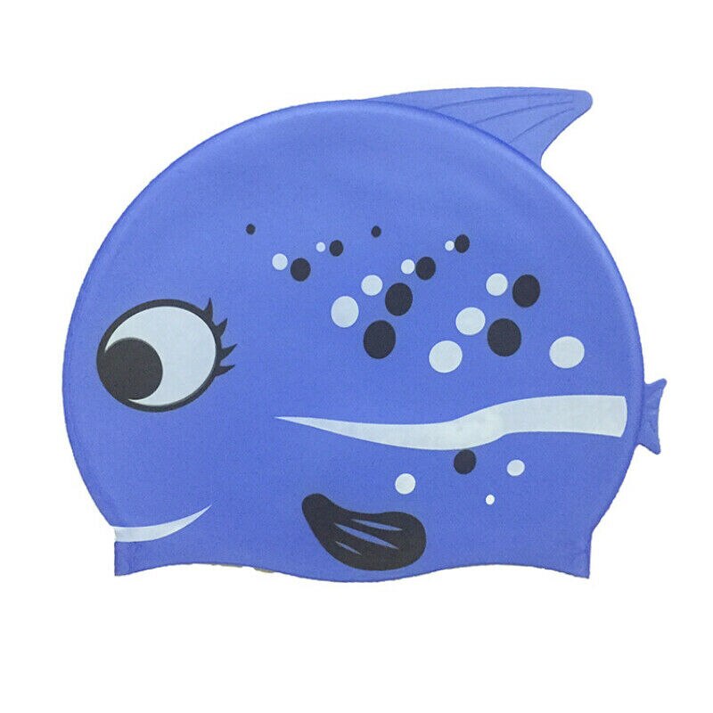 Unisex Baby Child Swimming Caps Waterproof Cartoon Kids Swimming Hat - Silicone Children Swim Cap Shark
