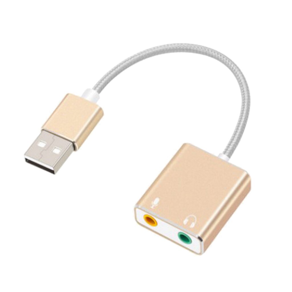 Audio Adapter USB External Stereo Sound Card Headphone Audio Adapter for 3.5mm Headphone